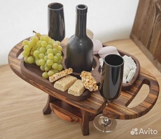 Столик для вина и фруктов, менажницы
