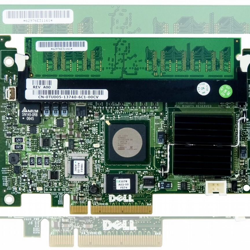 [0UT571] Контроллер Dell 0ut571 0tu005 Pci-E 256mb