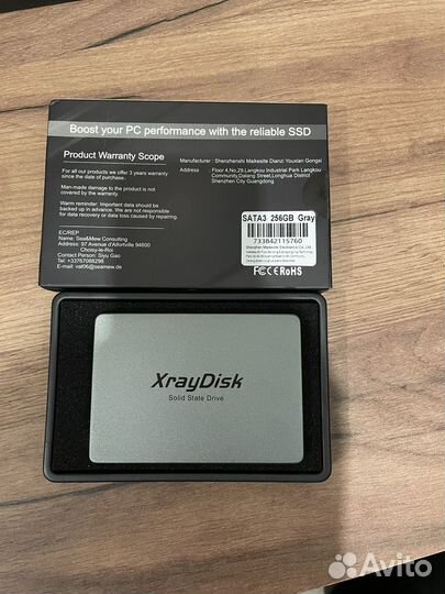 SSD накопитель XrayDisk 240/256/480gb/Новый