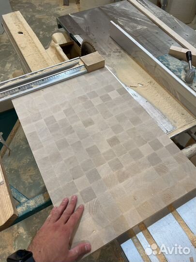 Разделочная доска торцевая береза