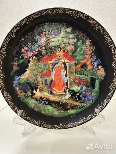 Былинный фарфор Палех Тарелки декоративные