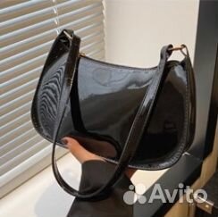 Сумка кроксбоди лакированная