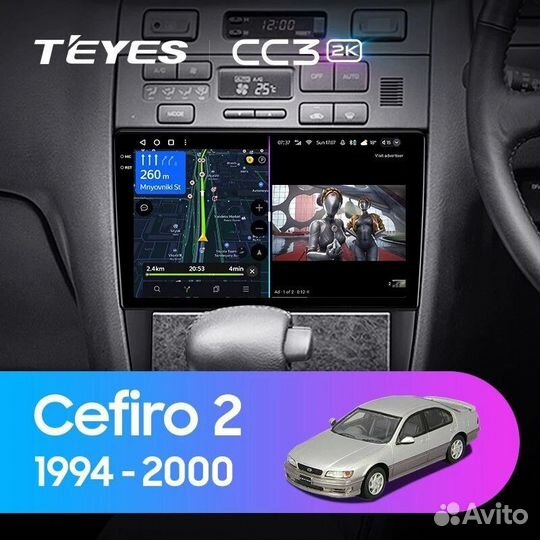 Штатная магнитола Teyes CC3 2K 4/64 Nissan Cefiro