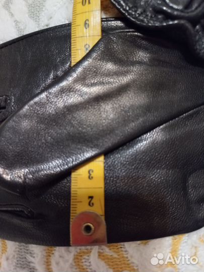 Перчатки. Кожа. Укороченная модель. Размер 8