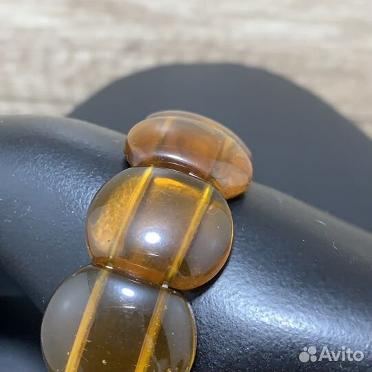 Винтажный Браслет Янтарь Ретро