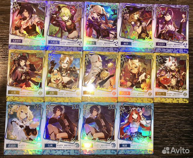 Коллекционные карточки геншин (genshin)