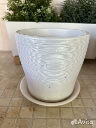 Керамические горшки для цветов бу