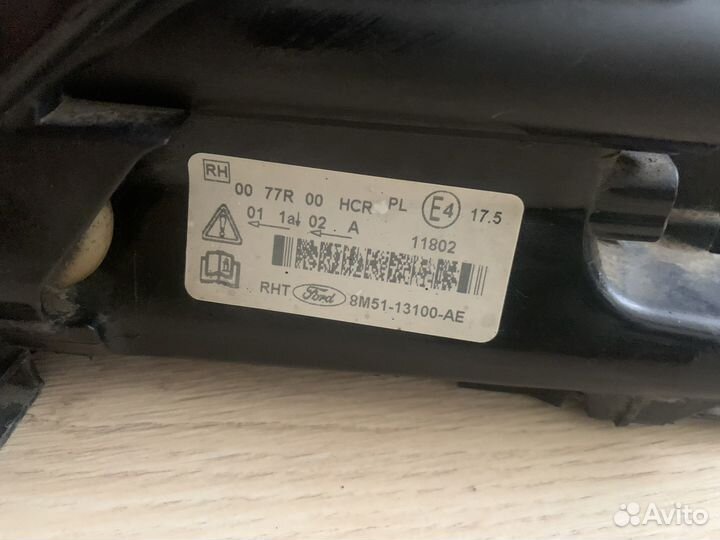 Фары ford focus 2 рестайлинг бу