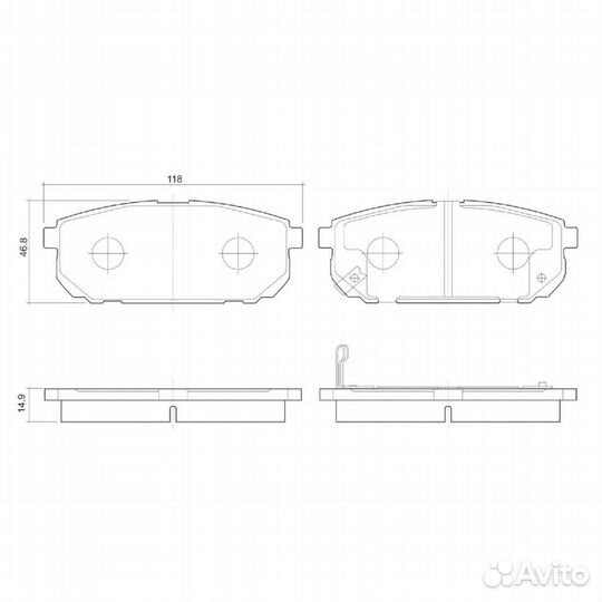 Колодки тормозные задние Ween 151-1186