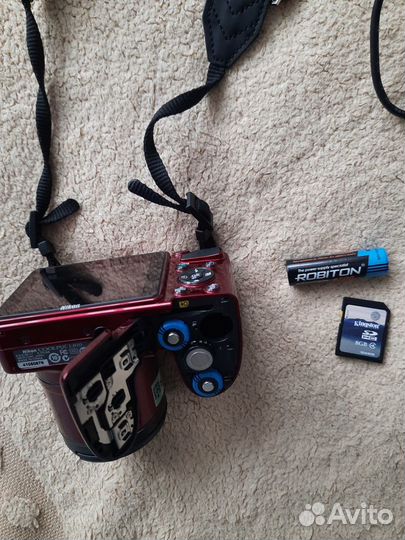 Фотоаппарат nikon CoolPix L810 красный