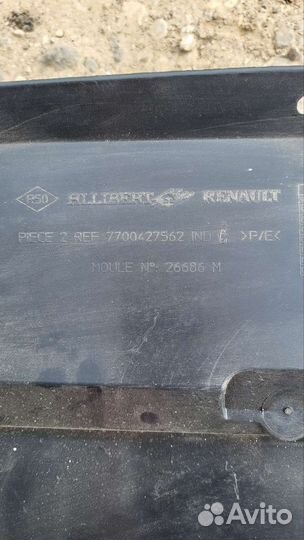 Защита переднего бампера рено меган