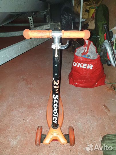 Самокат детский трехколесный бу