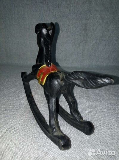 Старинная, чугунная, лошадка, качалка