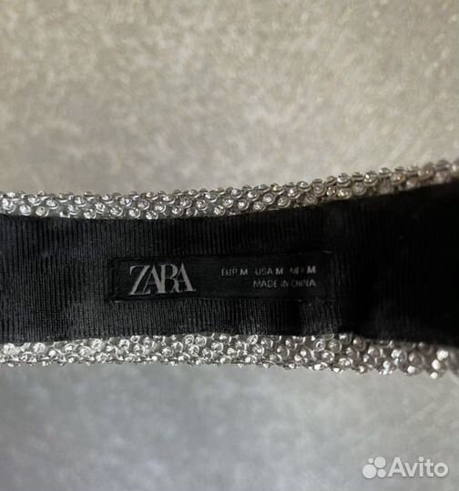 Ободок обруч из страз Zara