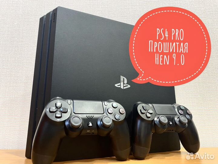 Прошитая Sony PS4 PRO 9.0 /1000 игр