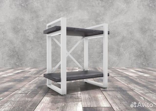 Тумба прикроватная Айсберг Лофт 40 белый/северное