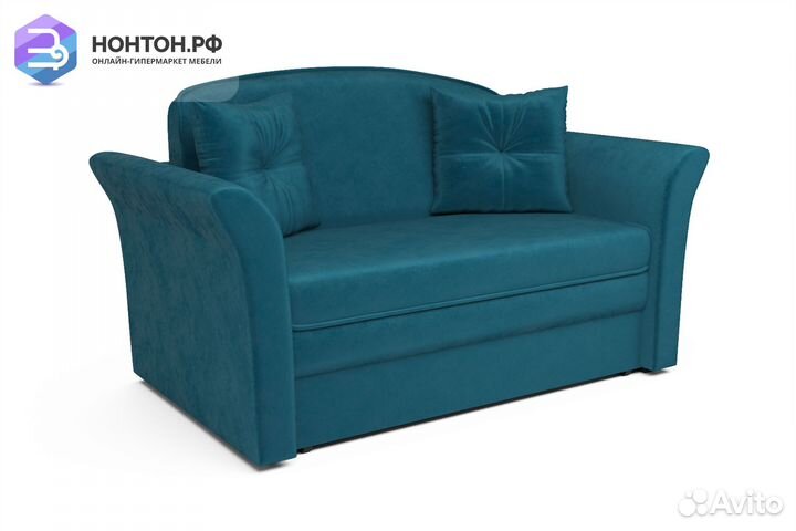 Диван выкатной Малютка 2 сине-зеленый