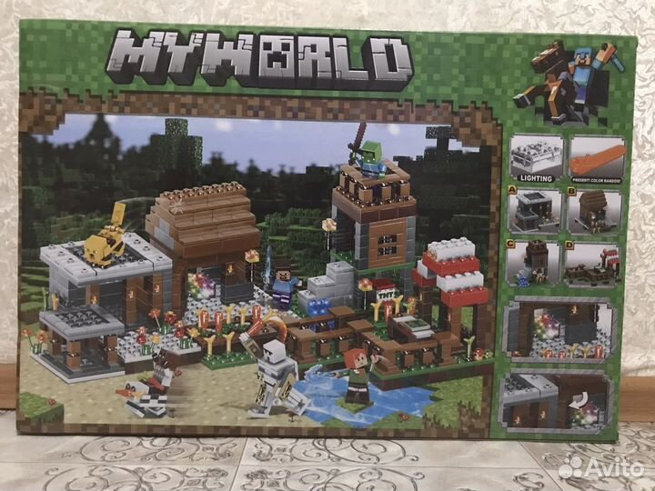 Конструктор Minecraft деревня: дом Стива Lb600