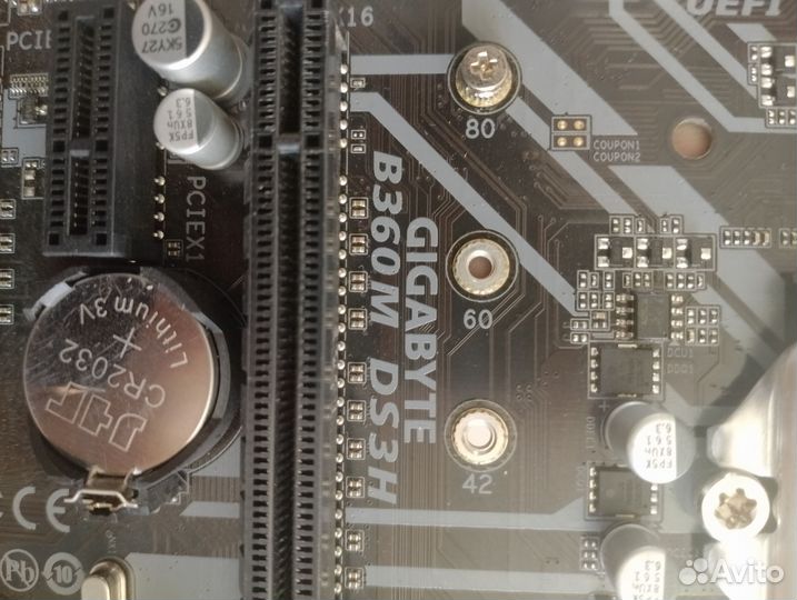 Материнская плата lga 1151 v2 gigabyte b360m ds3h