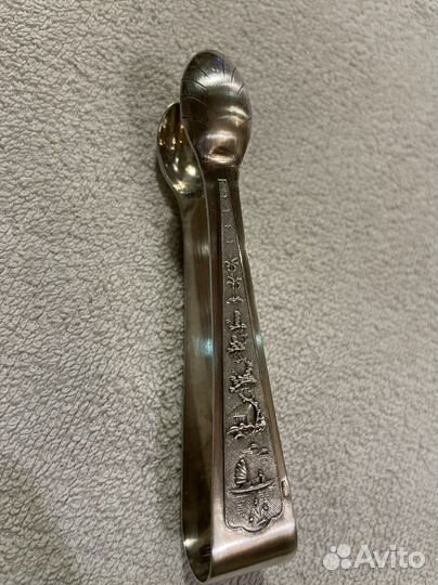 Щипцы для сахарницы. Серебро