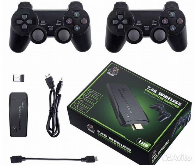 Game stick игровая приставка+2 джойстика