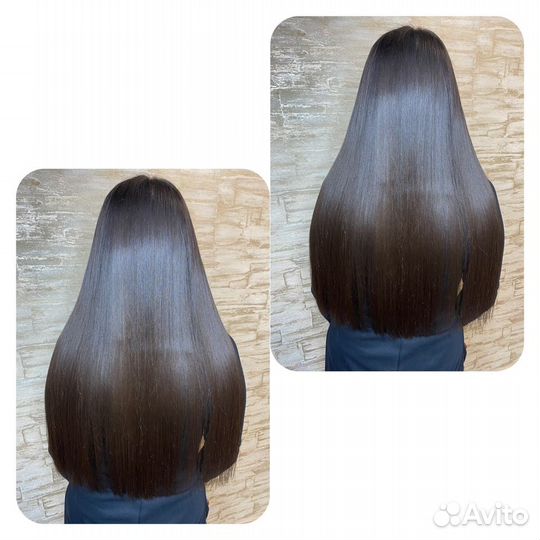 Кератиновое выпрямление волос