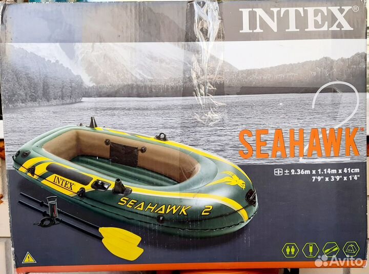 Лодка надувная Intex Seahawk 2