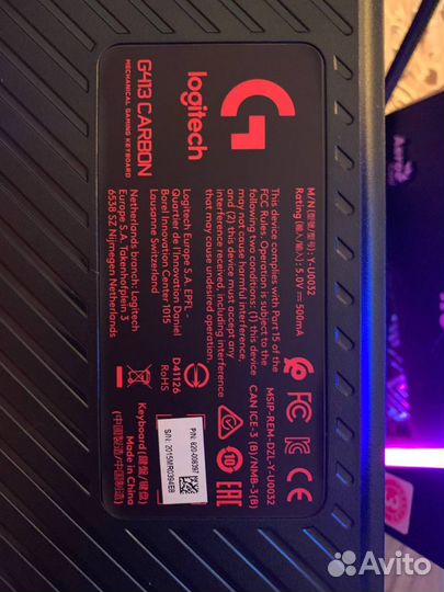 Механическая Клавиатура Logitech g413 Carbon