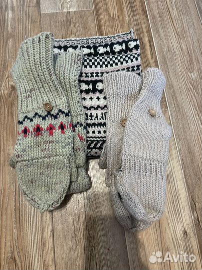 Шарф И 2 пары варежек