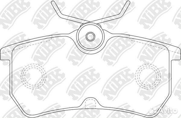 Колодки тормозные задние NiBK, PN0120