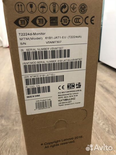 Монитор Lenovo Thinkvision T2224d