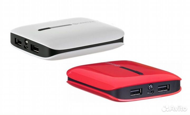 Power Bank Gerffins 10400mAh (2*USB) +Фонарик