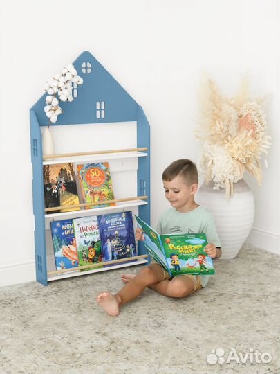 Стеллаж детский Монтессори для книг 