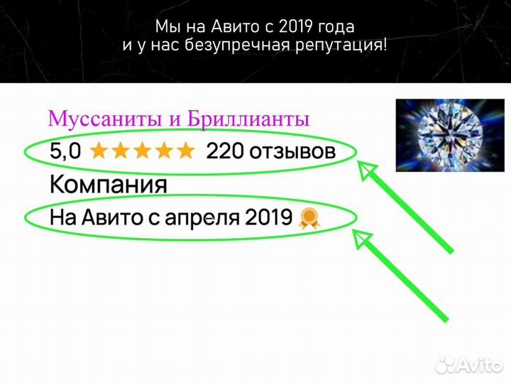 Бриллиант муассанит в романтичной огранке Сердце
