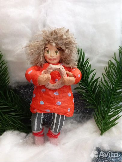 Елочные игрушки ватные