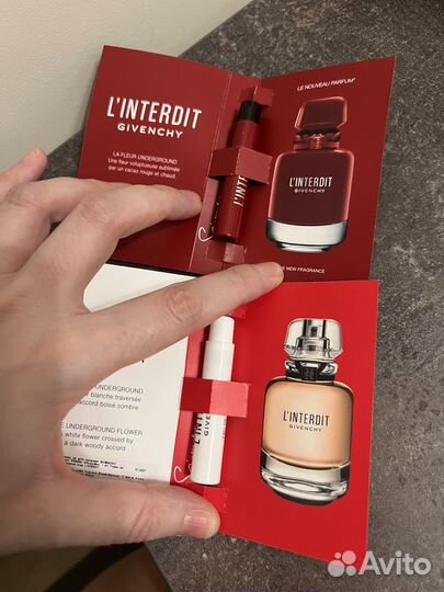 2 пробника Givenchy l'interdit