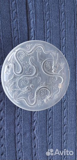 Антикварное блюдо Josef Inwald Драконы 1900-ые