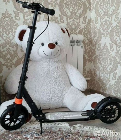 Самокат взрослый с большими колесами