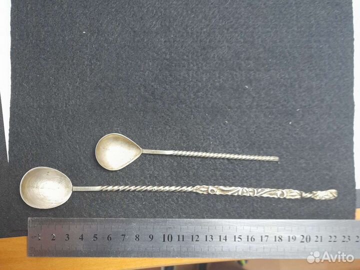 Мельхиоровые ложки, кофейные СССР клеймо