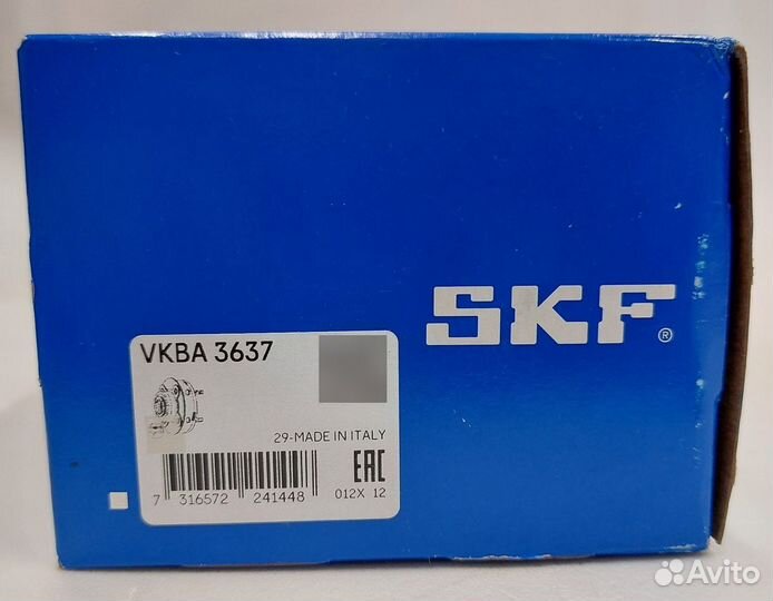 Подшипник ступицы перед SKF largus/logan Оригинал