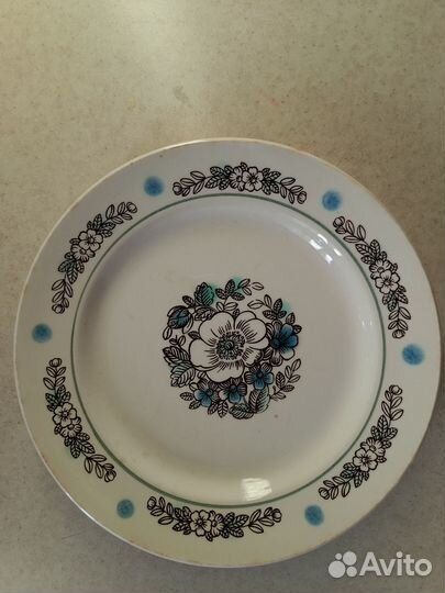 Тарелки зик конаково СССР Яблоневый цвет