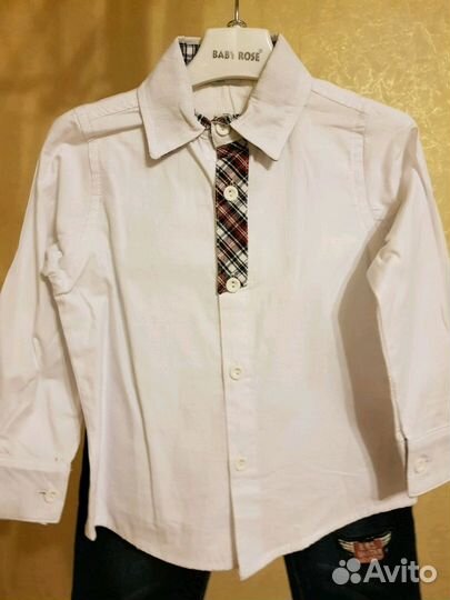 Костюм тройка новый р.86-92