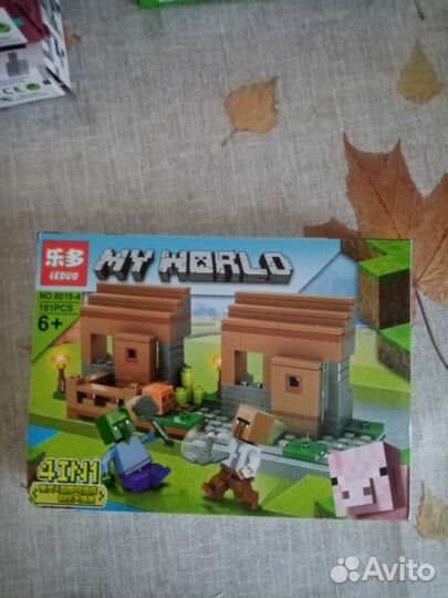 Лего майнкрафт реплика 177+ деталей