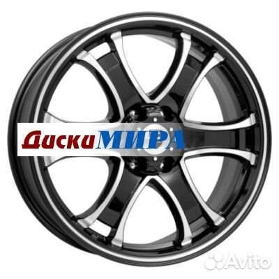 KnK Балеар 7,5xR18 6x139,7 ET38 DIA100,1 алмаз чер