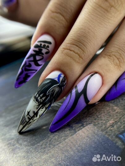 Крейзи маникюр, наращивание ногтей,корейский