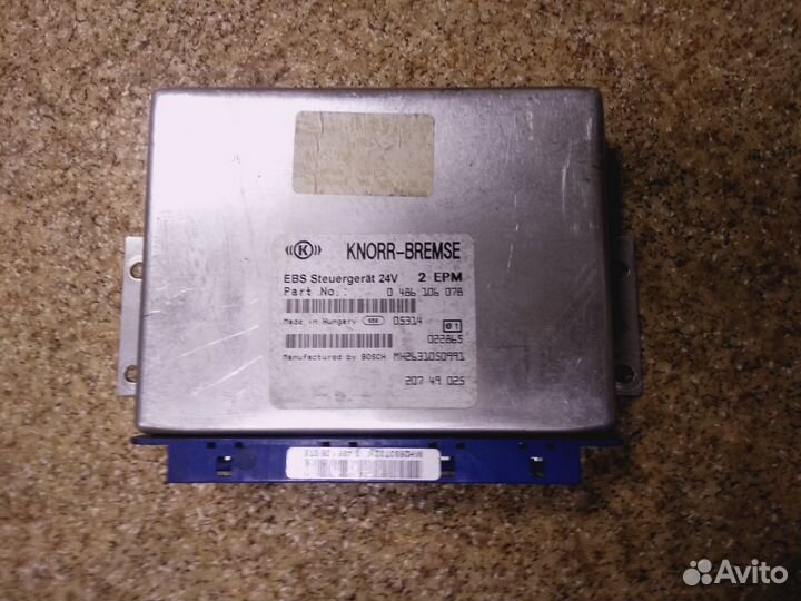 Блок управления ABS (EBS knorr-bremse 0486106078
