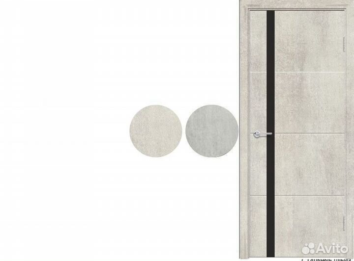 Двери межкомнатные М58 светлый бетон