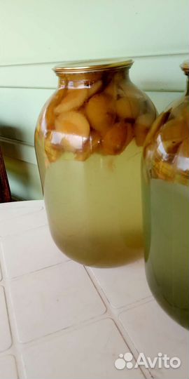 Компот домашний из жёлтой сливы