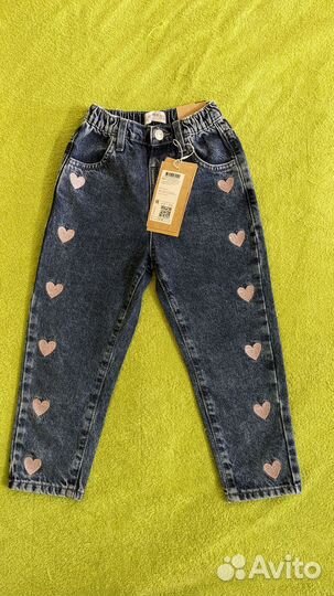 Джинсы для девочки 104