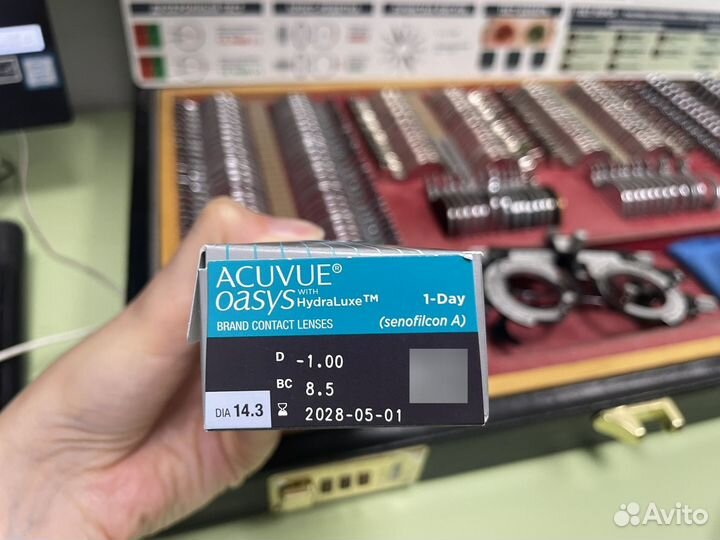 Контактные линзы 1 day Acuvue oasys -1.0D